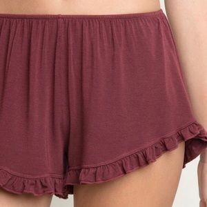 Brandy Melville Maroon Shorts